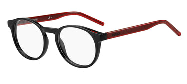 Premium Men Hugo Eyeglasses: HG 1164 - Black Red - SpecSMART Eye Clinic (Diagonal View)